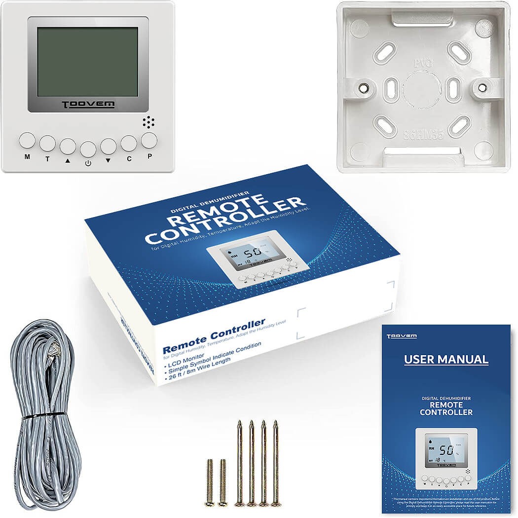 Alorair Toovem Remote Dehumidistat Controller - contents