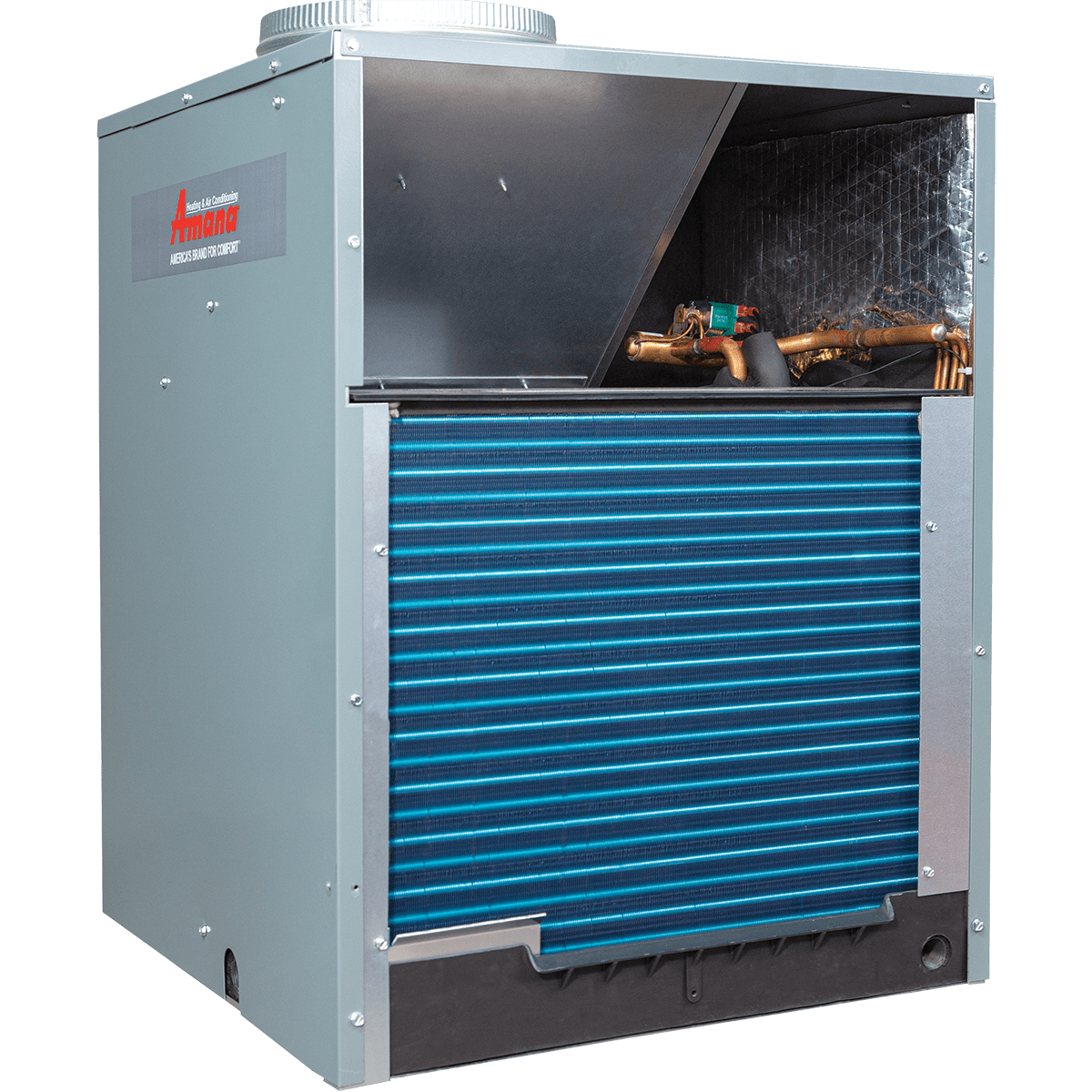 Amana 11,000 BTU Vertical Terminal Air Conditioner w/ Heat Pump - Side Angle View