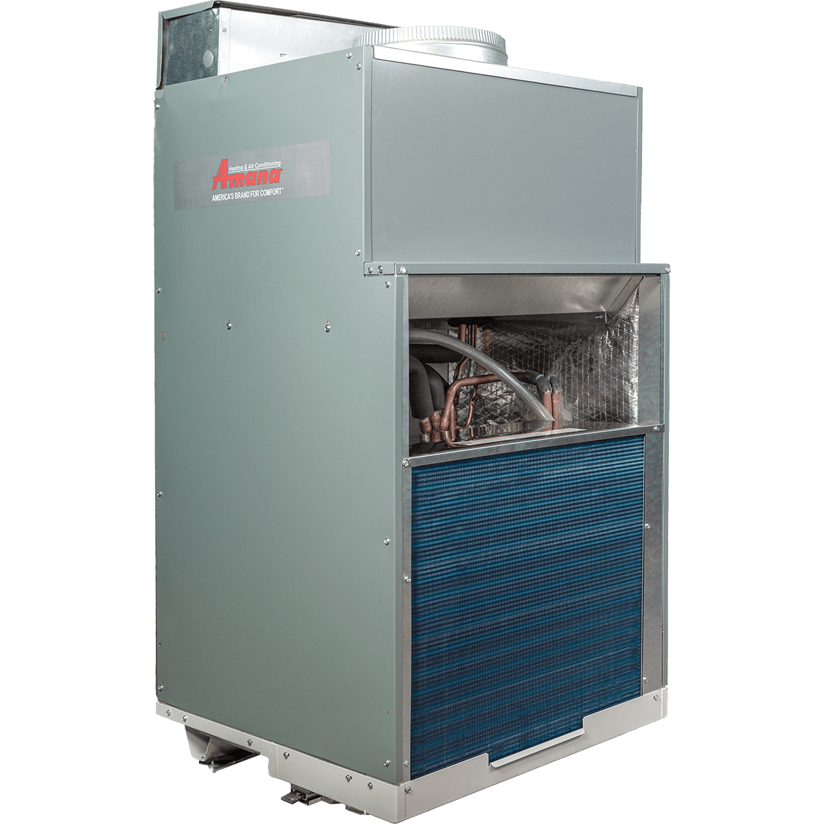 Amana 18,000 BTU Vertical Terminal Air Conditioner w/ Heat Pump - Back Angle View