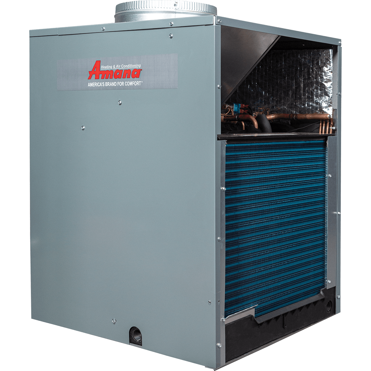 Amana 9,000 BTU Vertical Terminal Air Conditioner w/ Heat Pump - Side Angle