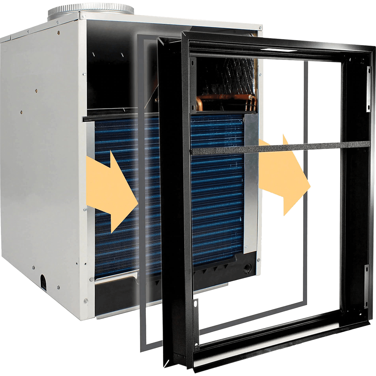 Amana 9,000 BTU Vertical Terminal Air Conditioner w/ Heat Pump - Frame