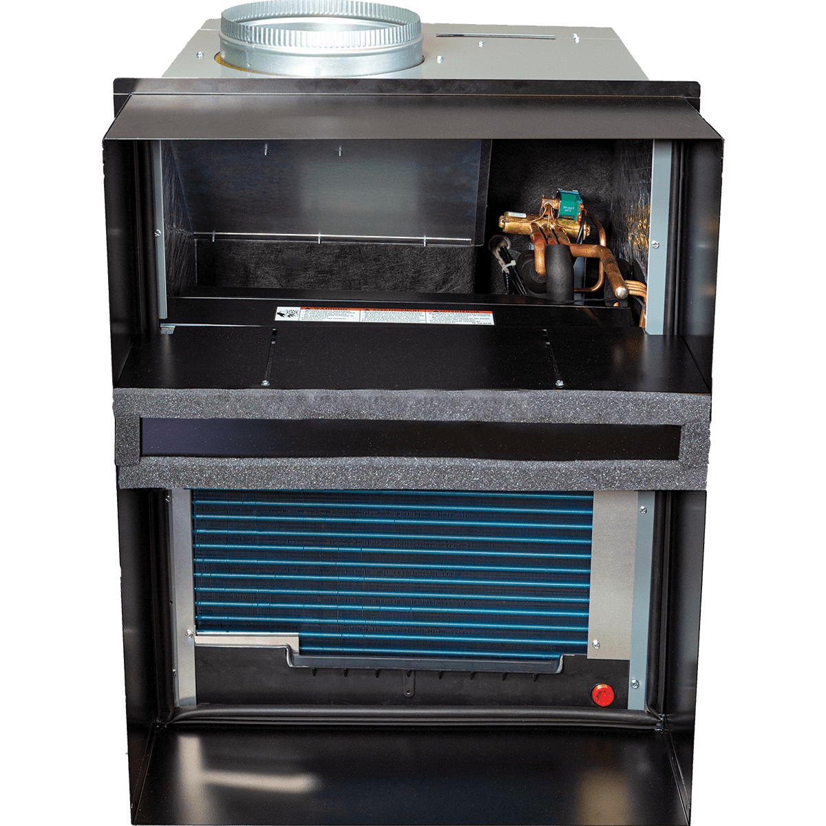 Amana 9,000 BTU Vertical Terminal Air Conditioner w/ Heat Pump - Back View with Adapter