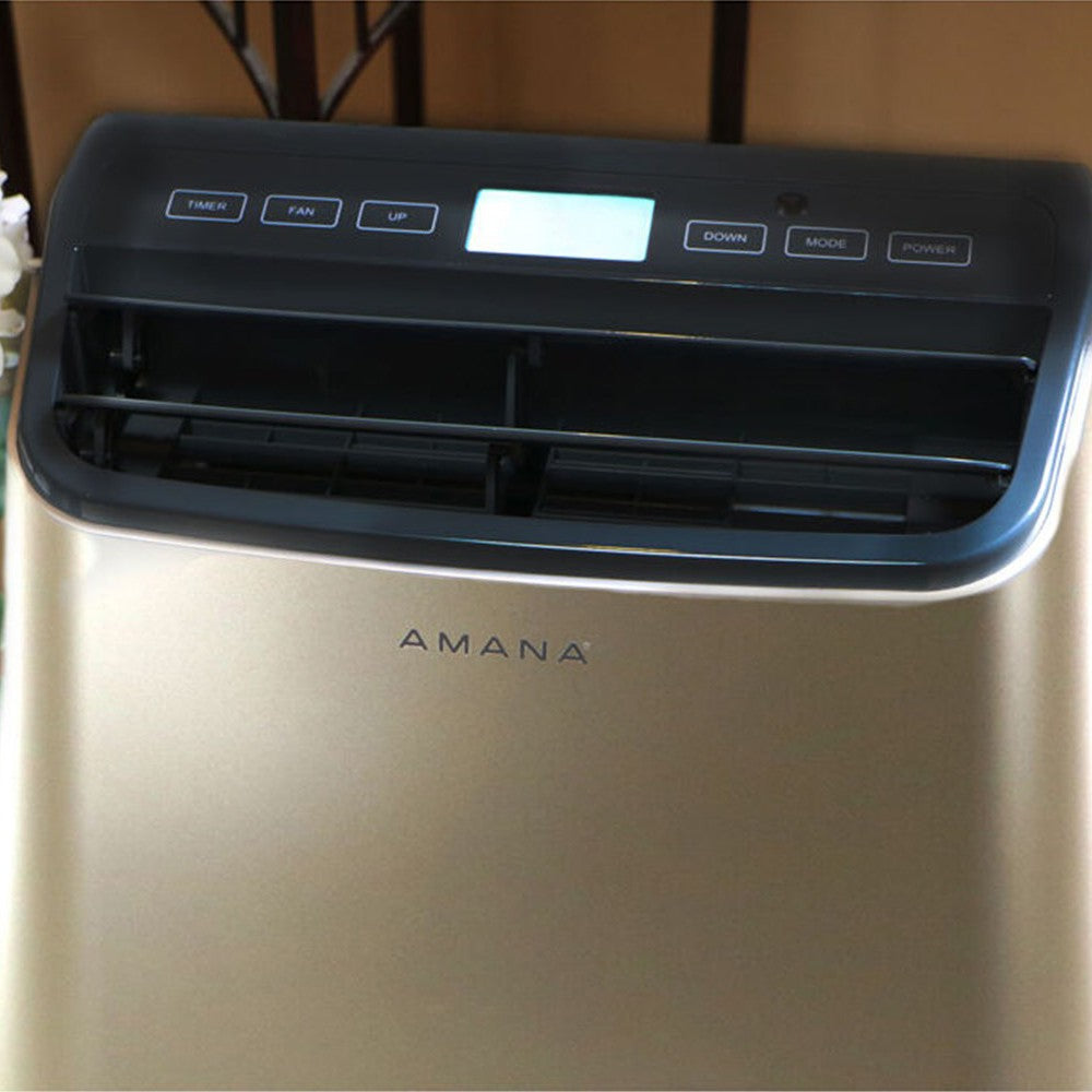 Amana 10,000 BTU Portable Air Conditioner Black/Gold - Control Panel