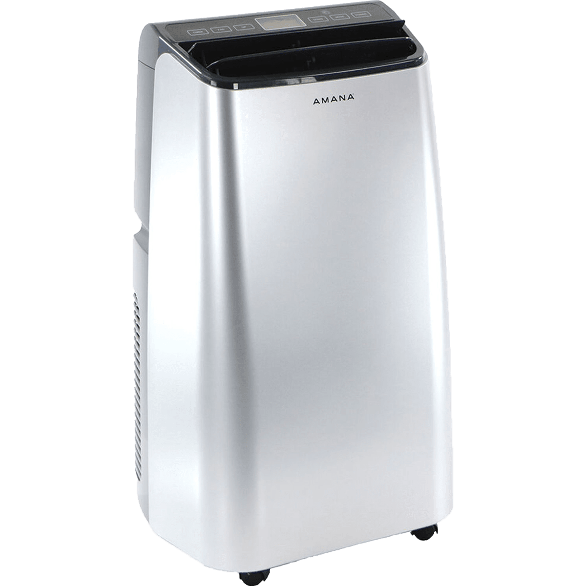 Amana 10,000 BTU Portable Air Conditioner Black/Silver Angle