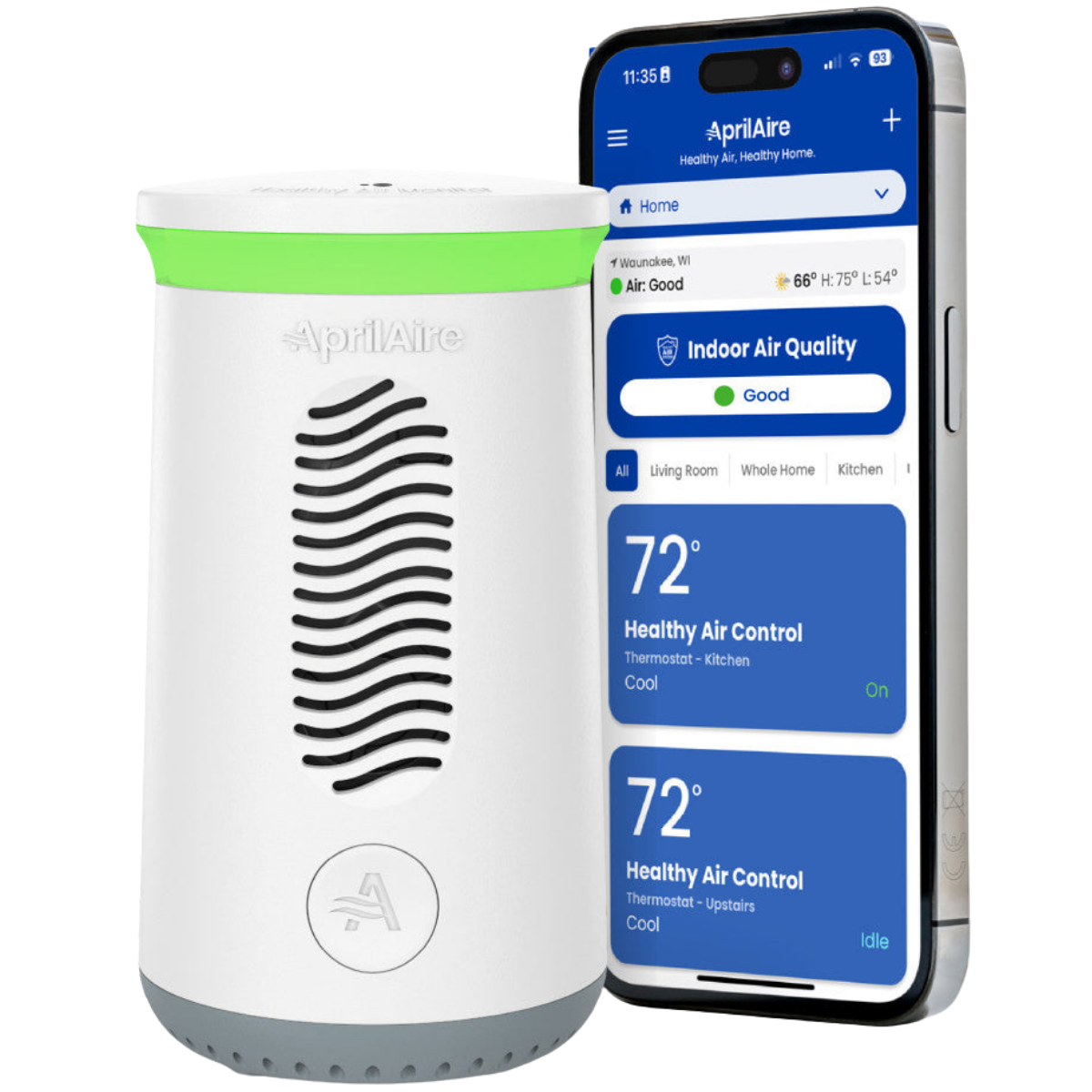 AprilAire ZAWTHCPV Wi-Fi Healthy Air Monitor - Main