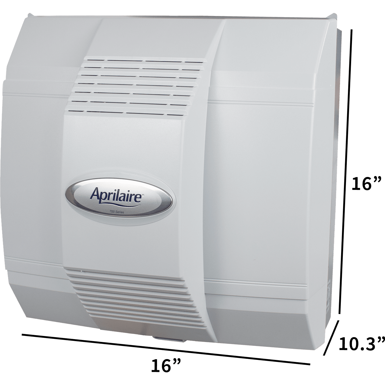 Aprilaire Model 700 Whole House Bypass Humidifiers - dimensions