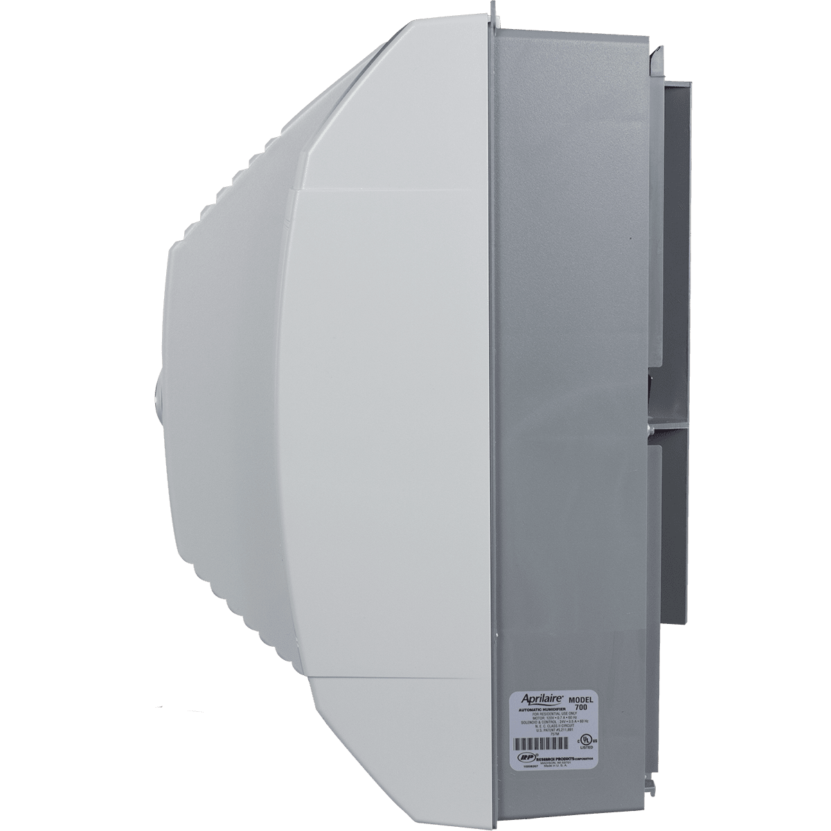 Aprilaire Model 700 Whole House Bypass Humidifiers - side view