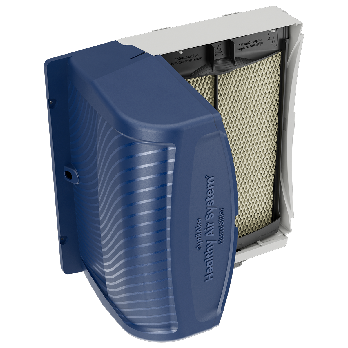 Aprilaire 720 Evaporative Humidifier w/ HydroCore - Inside Angle