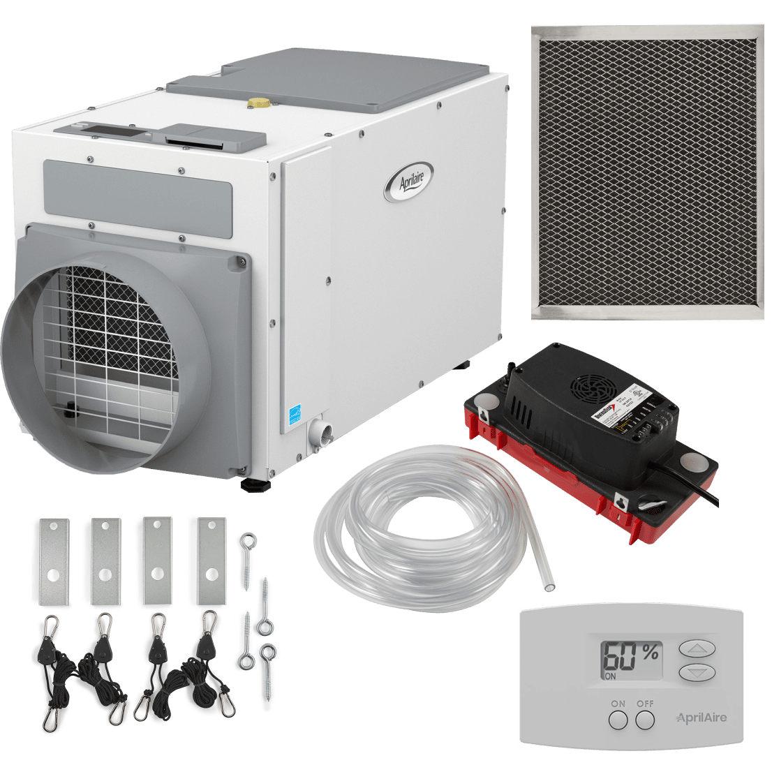 Aprilaire E080 80-Pint Energy Star Dehumidifier + Basement Package