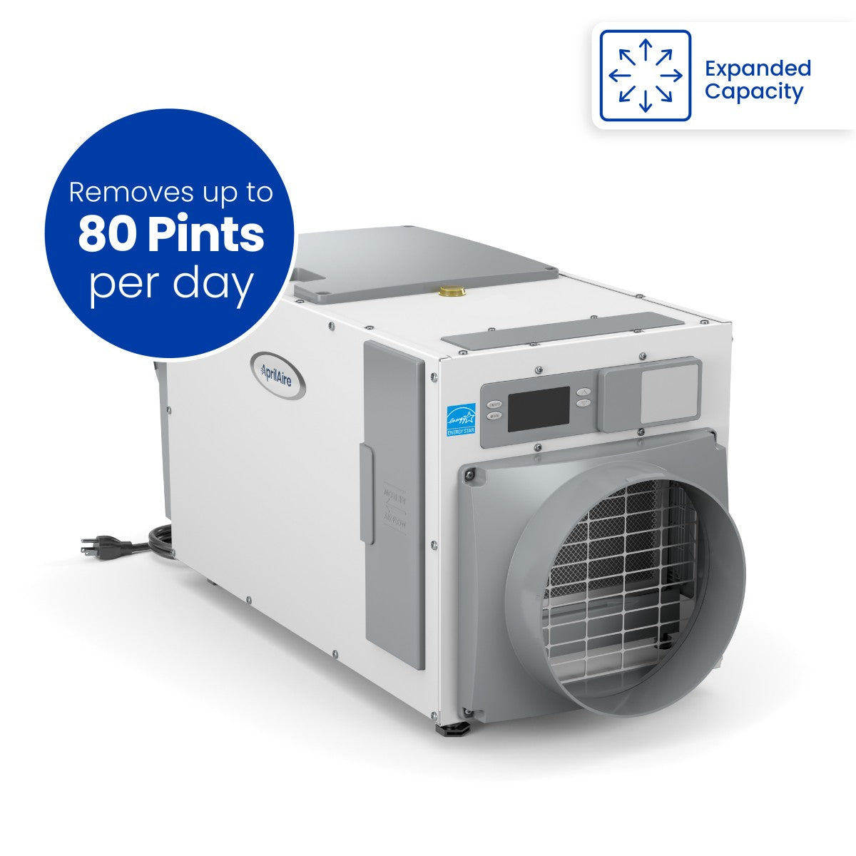 Aprilaire E080 80-Pint Energy Star Dehumidifier - PPD Infographic