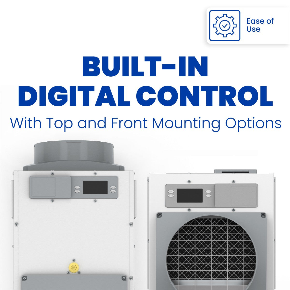 Aprilaire E130 130 Pint Energy Star Whole House Dehumidifier - Digital Control Infographic