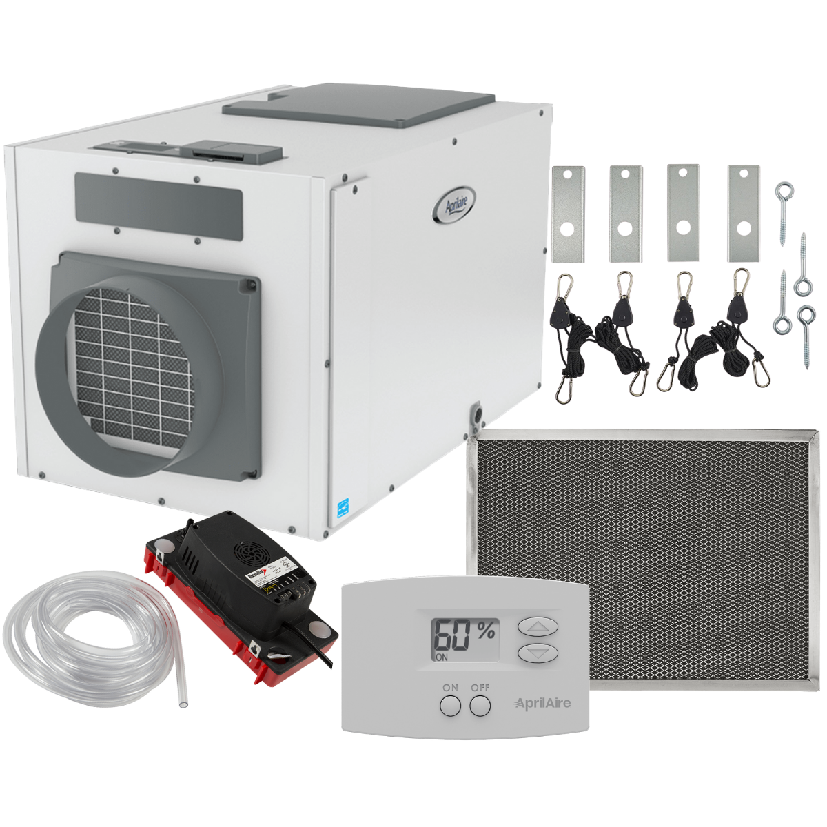 Aprilaire E130 130 Pint Energy Star Whole House Dehumidifier + Basement Package - Main