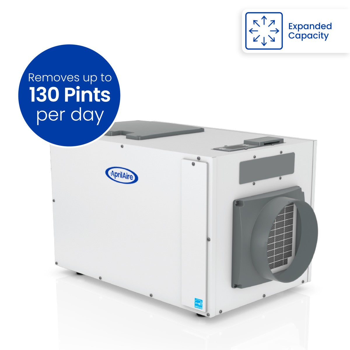 Aprilaire E130 130 Pint Energy Star Whole House Dehumidifier - PPD Infographic