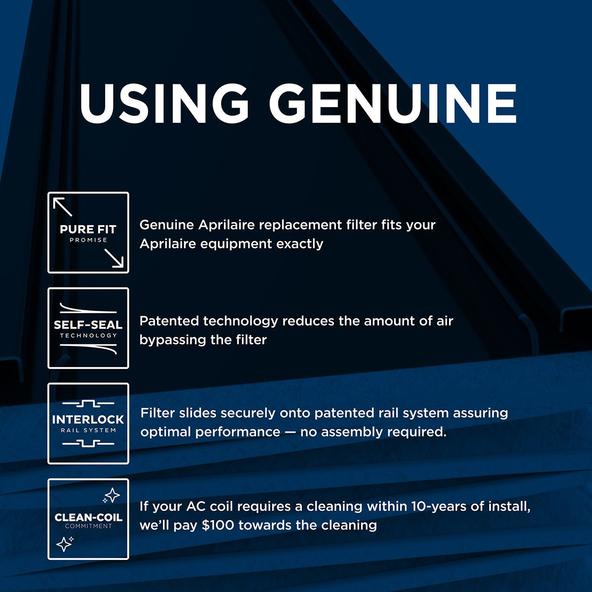 Aprilaire Odor Reduction Air Filters - Benefits Graphic