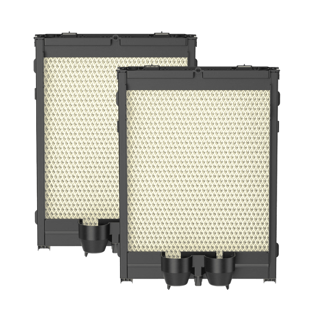 Aprilaire H445EZ1A Humidifier Filter/Water Panel Assembly Replacement Kit for Models: 400, 400A, 400M (2-pack) - Angle