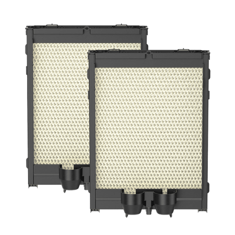 Aprilaire H445EZ1A Humidifier Filter/Water Panel Assembly Replacement Kit for Models: 400, 400A, 400M (2-pack) - Angle