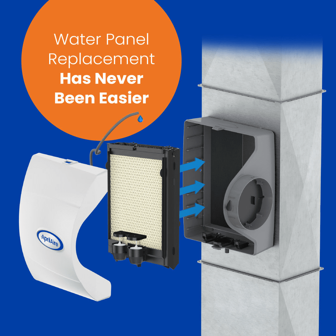 Aprilaire H445EZ1A Humidifier Filter/Water Panel Assembly Replacement Kit for Models: 400, 400A, 400M (2-pack) - Infographic 3