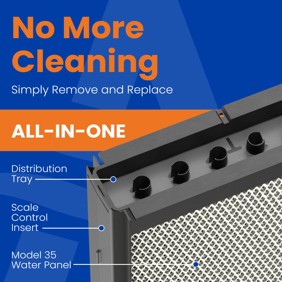 Aprilaire H735EZ1A Humidifier Filter/Water Panel Assembly Replacement Kit for Models: 700, 700A, and 700M - Infographic 2