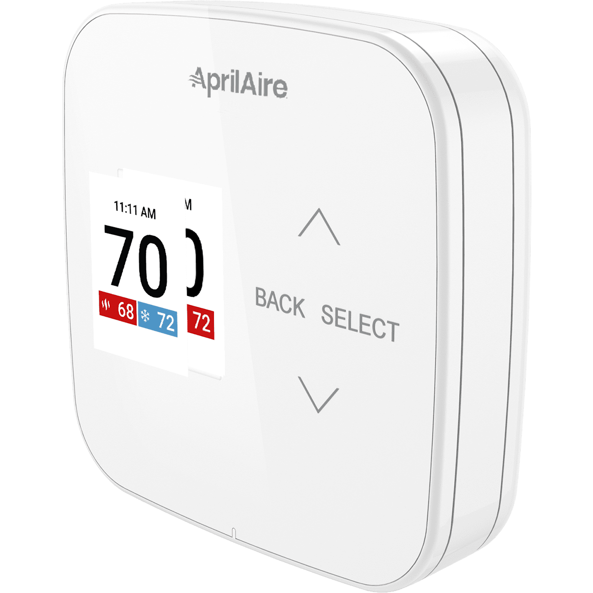Aprilaire S84NSU Programmable Single-Stage Universal Thermostat - Angle View