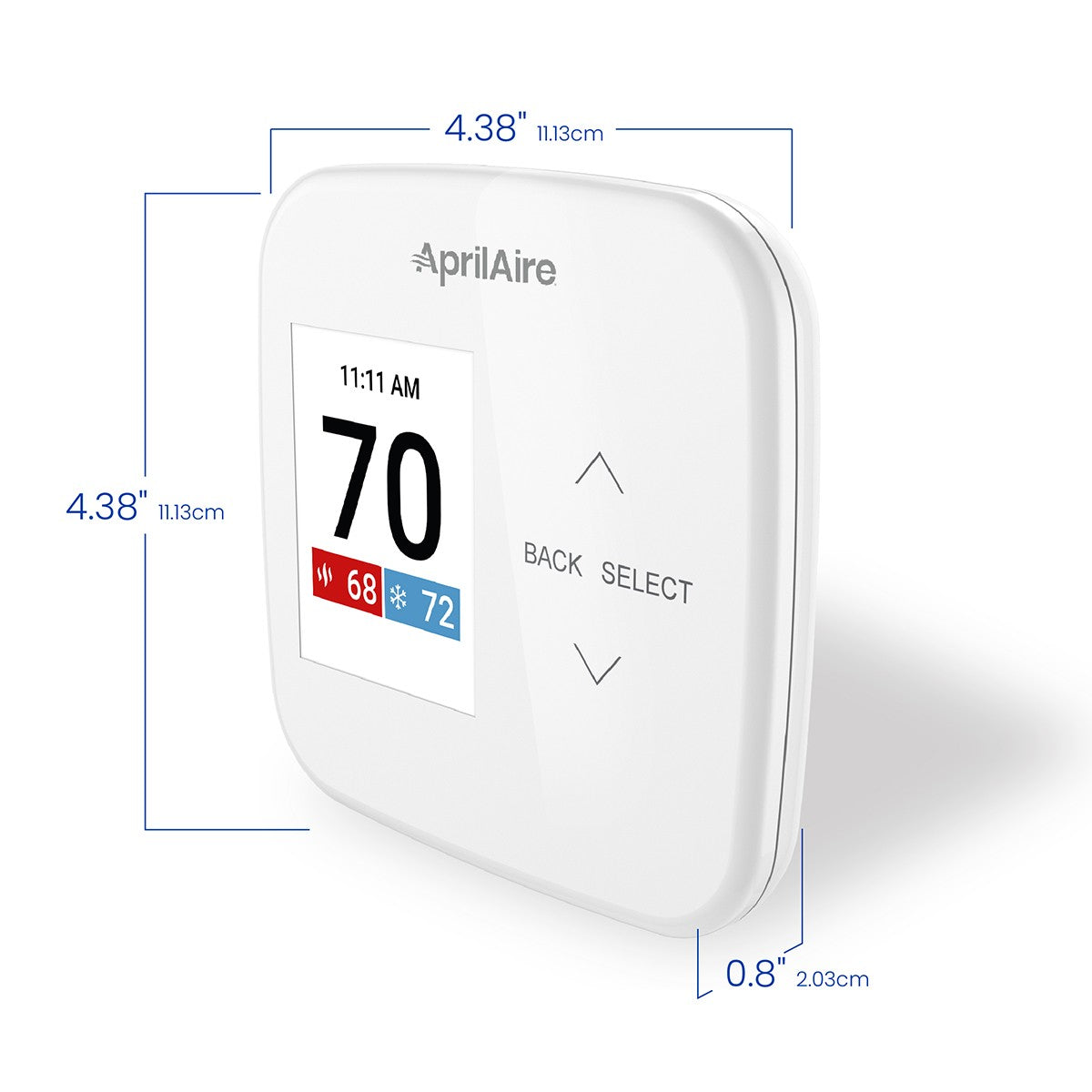 Aprilaire Programmable Multi-Stage Universal Thermostat - Dimensions