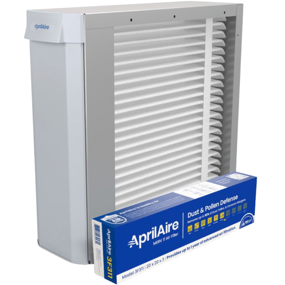 Aprilaire U131/U233 20x20-Inch TriPure 3-Inch Filtration Whole House Media Air Cleaner U131 - Main