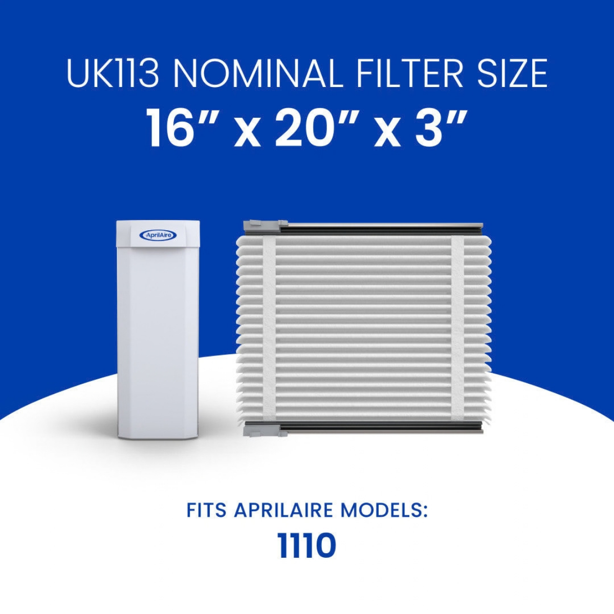 Aprilaire UK111/113 16x20x3 in. TriPure Filter + One-Time Upgrade Rail Kit - Infographic 12