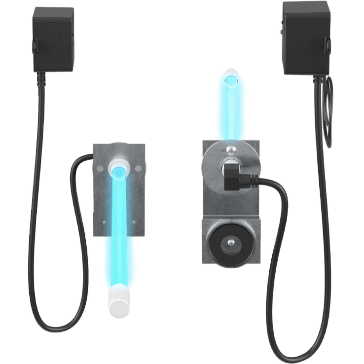 Aprilaire UV Clean Air Pair 1000 Series MERV 11 Whole House Air Cleaner - Coil Cleaner Front and Back