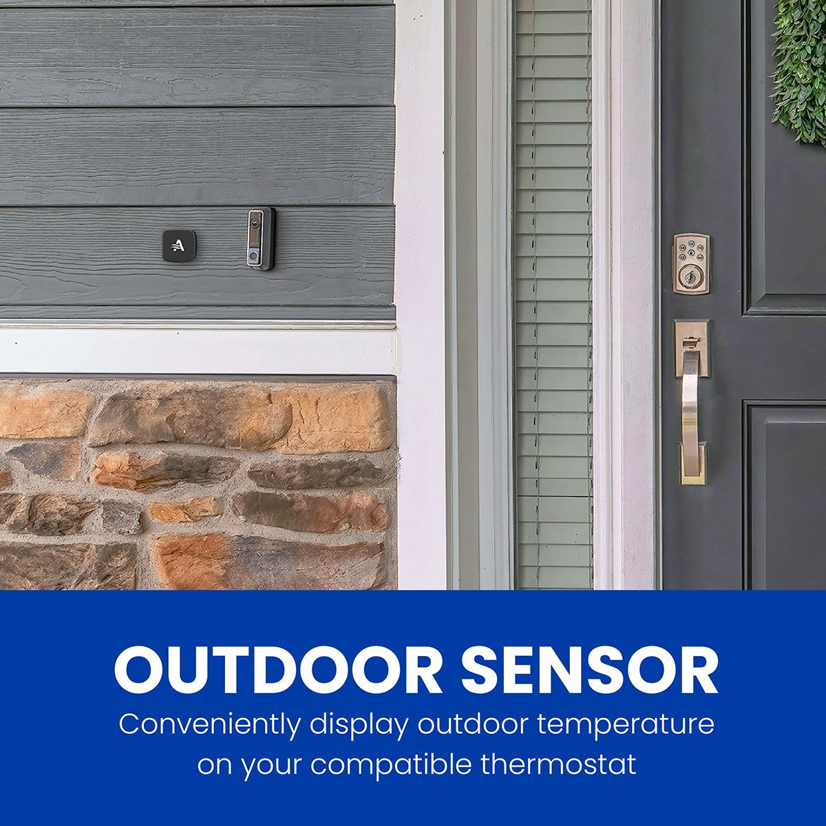 AprilAire Z10ODT Wireless Outdoor Temperature and Humidity Sensor - Installed Outside