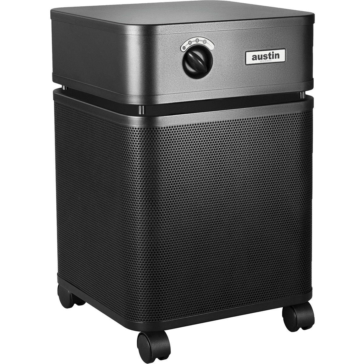 Austin Air HealthMate True Medical-Grade HEPA Air Purifier - Black - Right Angle