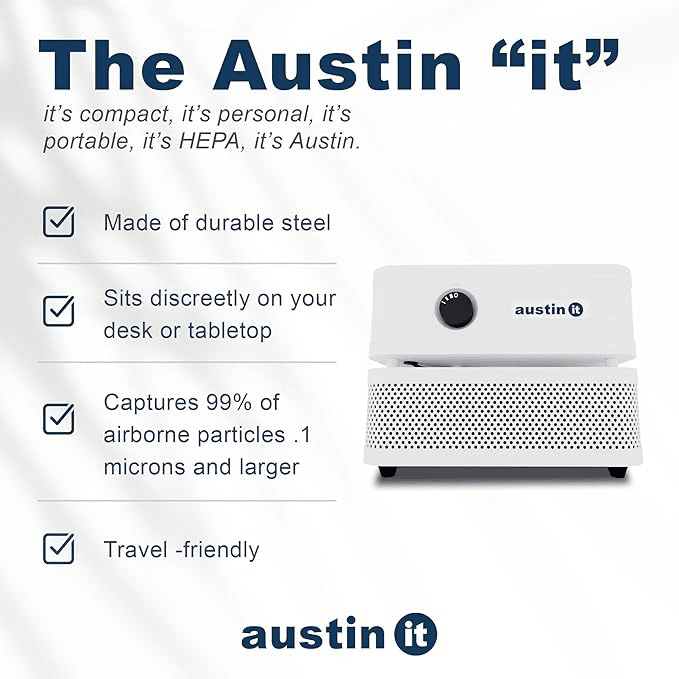 Austin Air it Personal HEPA Air Purifier - Infographic 3