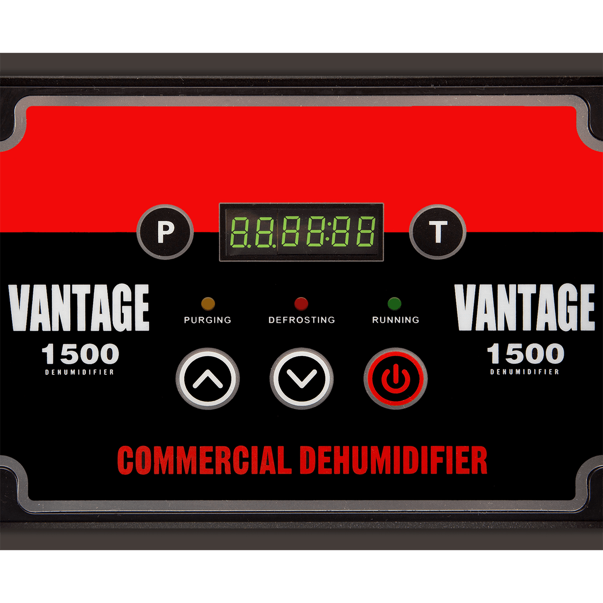 B-Air Vantage 1500 Dehumidifier - Red Control Panel