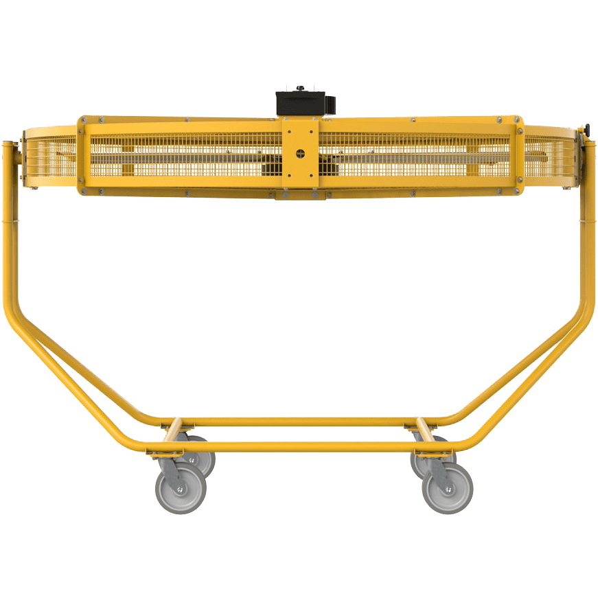 Big Ass Fans AirGo 8 Ft. OAW Indoor/Outdoor Portable Barrel Fan - Angle