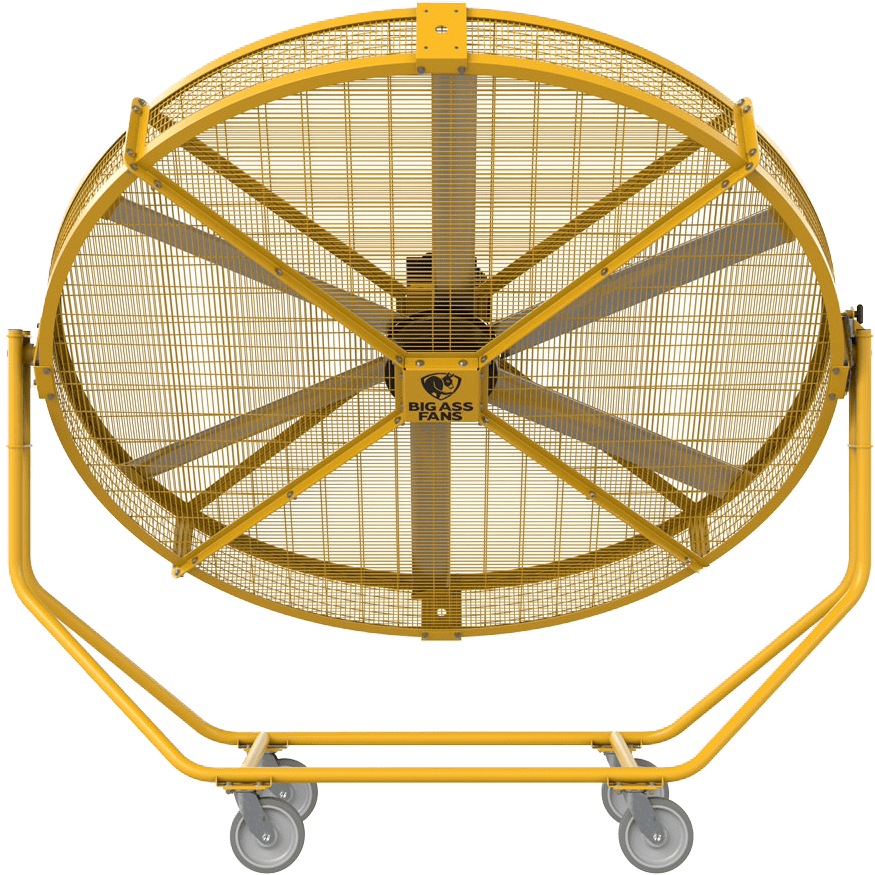 Big Ass Fans AirGo 8 Ft. OAW Indoor/Outdoor Portable Barrel Fan - Angle