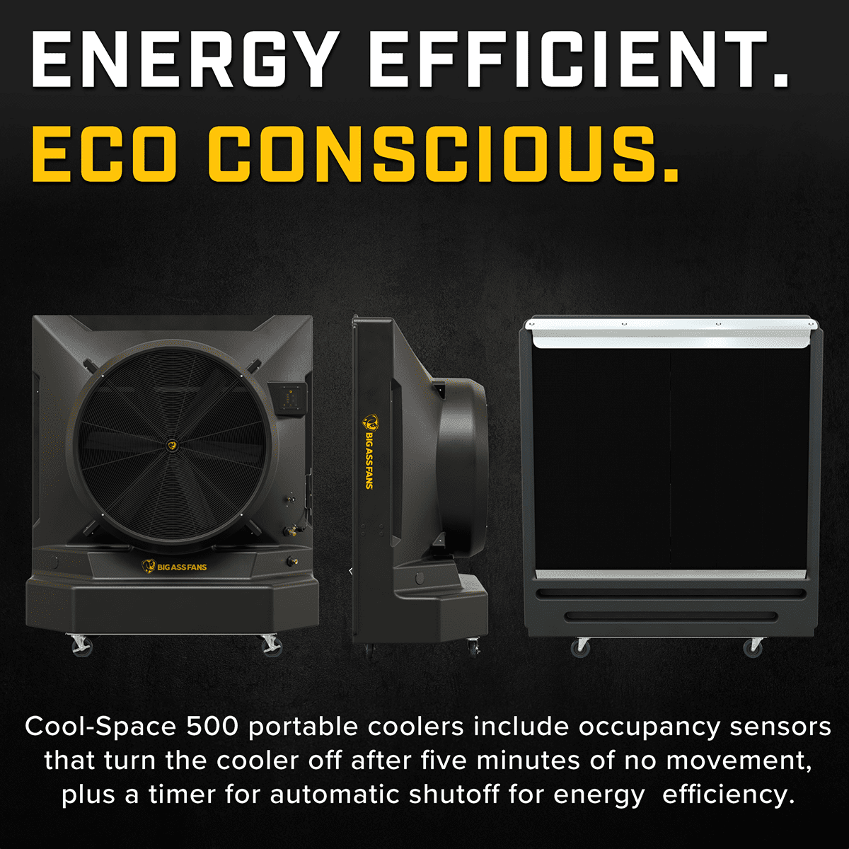 Big Ass Fans Cool-Space 500 Commercial Evaporative Cooler - Infographic 1