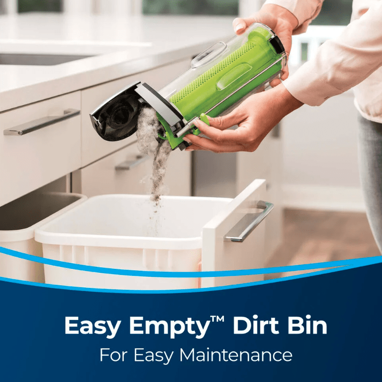 Bissell AirRam Lightweight Low Profile Cordless Stick Vacuum, 40 Minute Runtime - Easy Empty