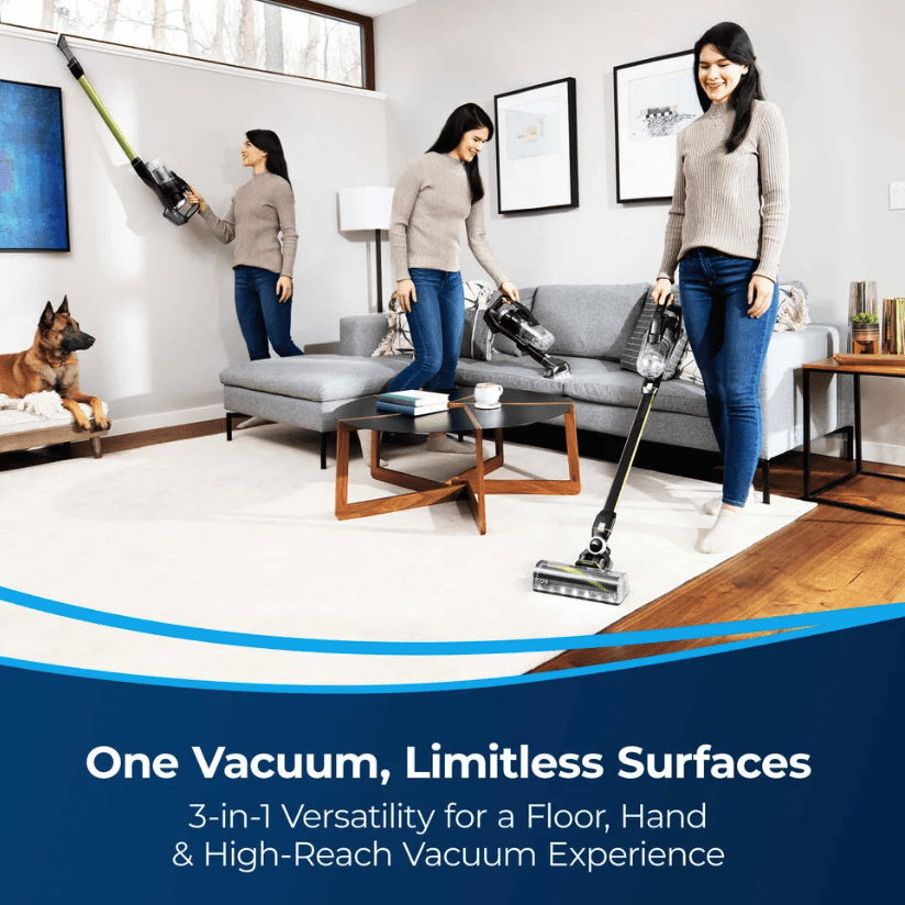 Bissell ICONPET Turbo Edge Lightweight Cordless Stick Vacuum, SMARTSEAL Allergen System, 50 Minute Runtime - All Surfaces