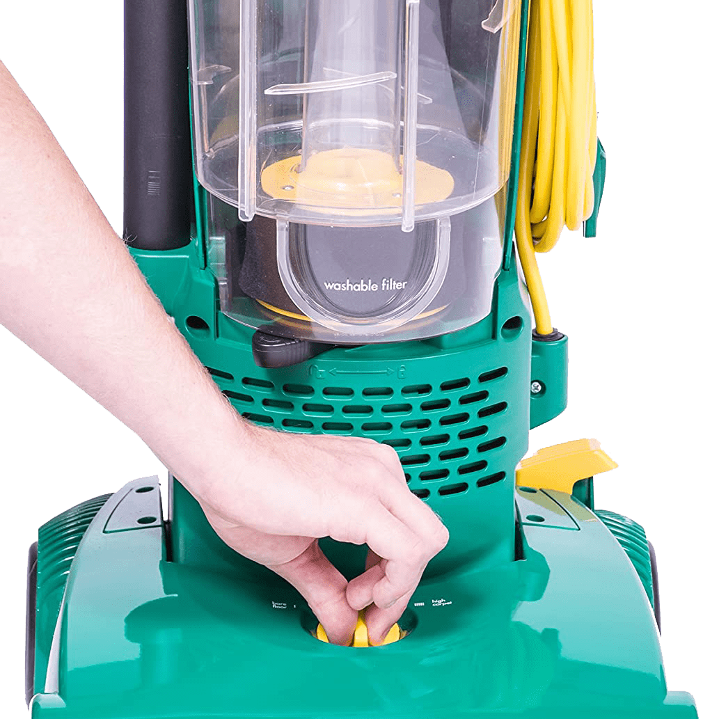 Bissell BigGreen ProCup Upright Commercial Vacuum - Manual Height Adjustment