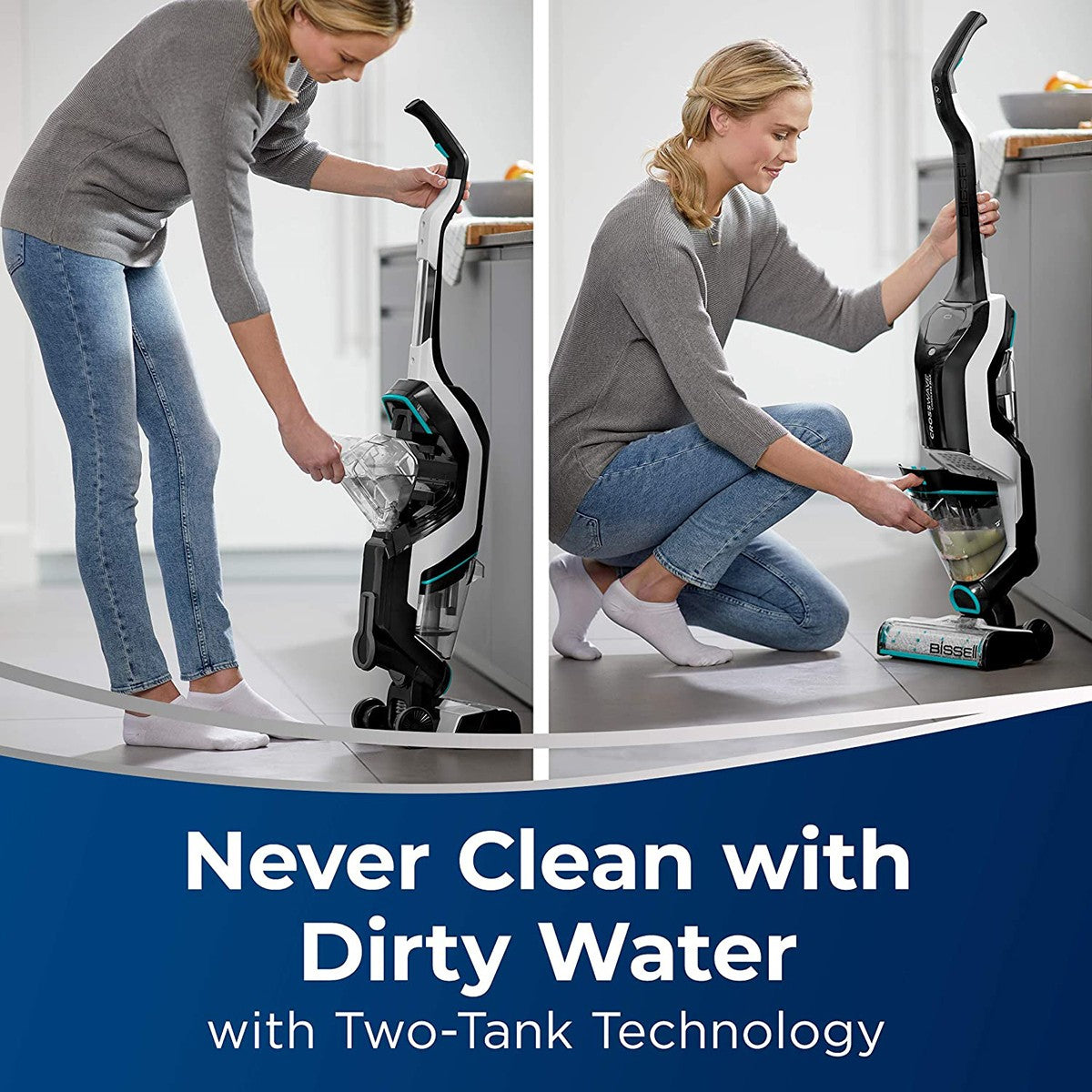 Bissell CrossWave Cordless Max Multi-Surface Wet/Dry Vac - Dual Water Tanks