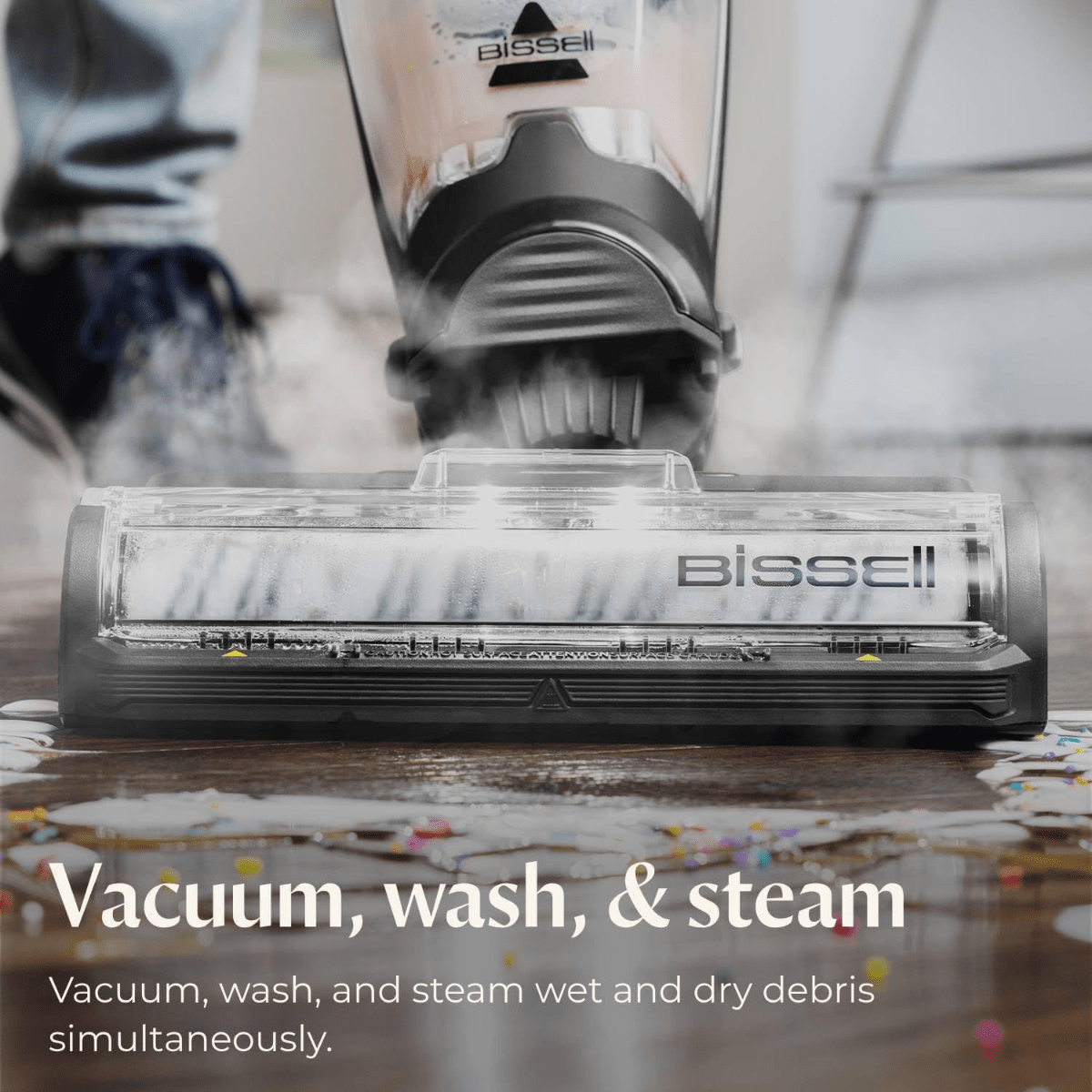 Bissell CrossWave HydroSteam Plus Vacuum Cleaner - Infographic 1