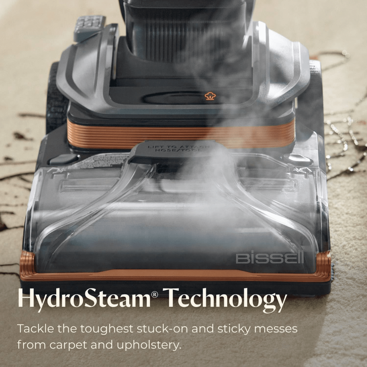 Bissell Revolution HydroSteam Pet Carpet Cleaner - Infographic 1