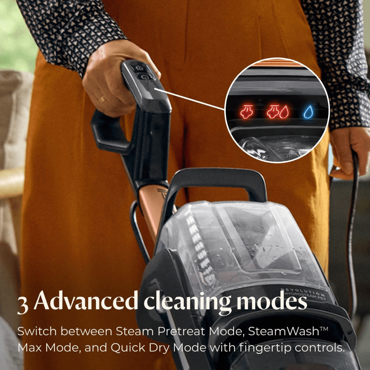 Bissell Revolution HydroSteam Pet Carpet Cleaner - Infographic 2