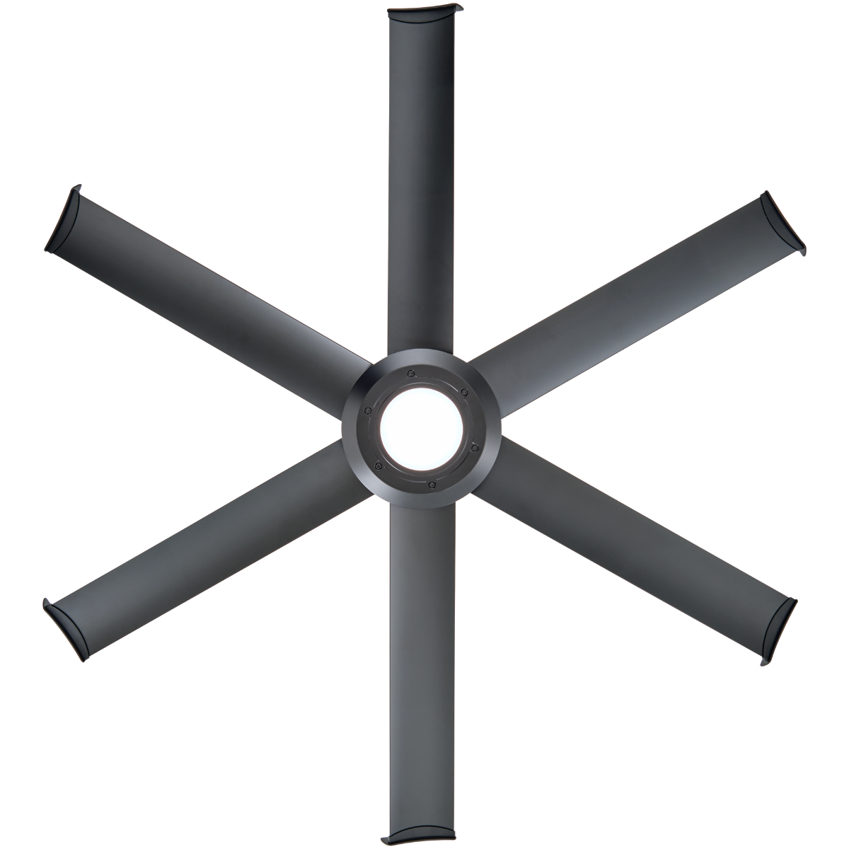 Black Universal Mount Ceiling Fan with LED Light - MM1-60BB-03 - Front