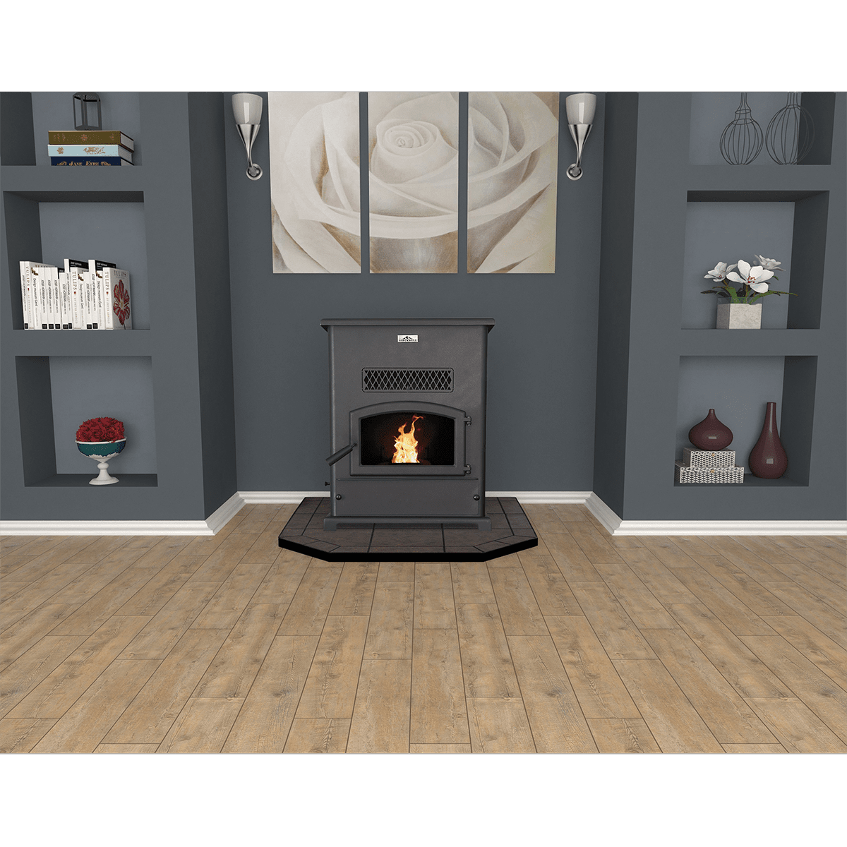 Breckwell SP1000 Big E Pellet Stove - Lifestyle