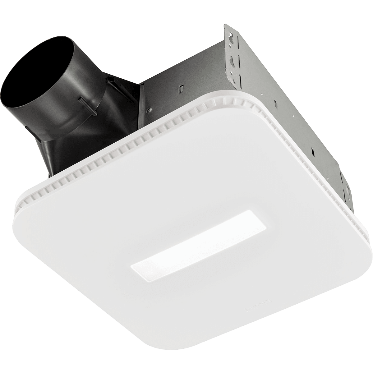 Broan 110 CFM Bathroom Exhaust Fan w/ CleanCover Grille with LED Light - Light On