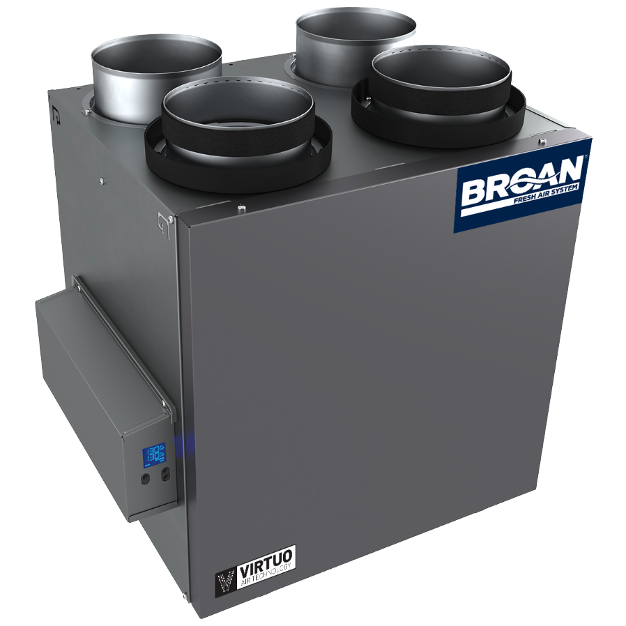 Broan AI Series 160 CFM Heat Recovery Ventilator - Top Ports - Main
