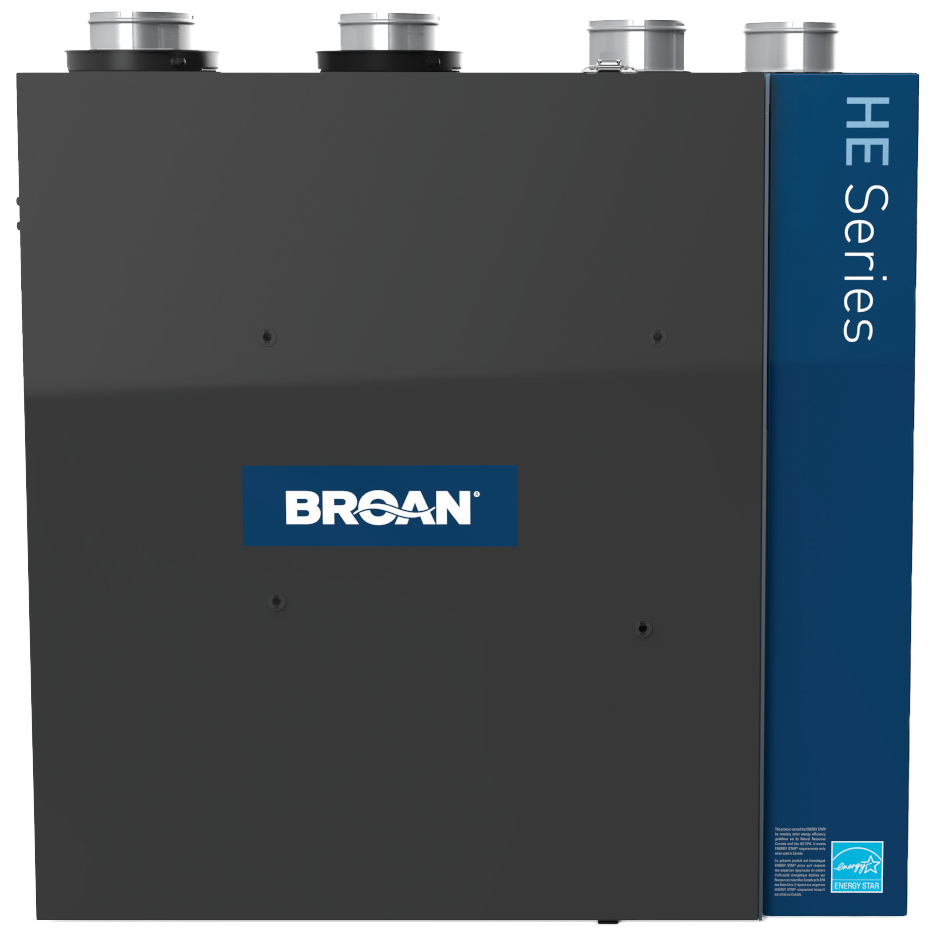 Broan High Efficiency 250 CFM Floor Mounted Heat Recovery Ventilator - Front
