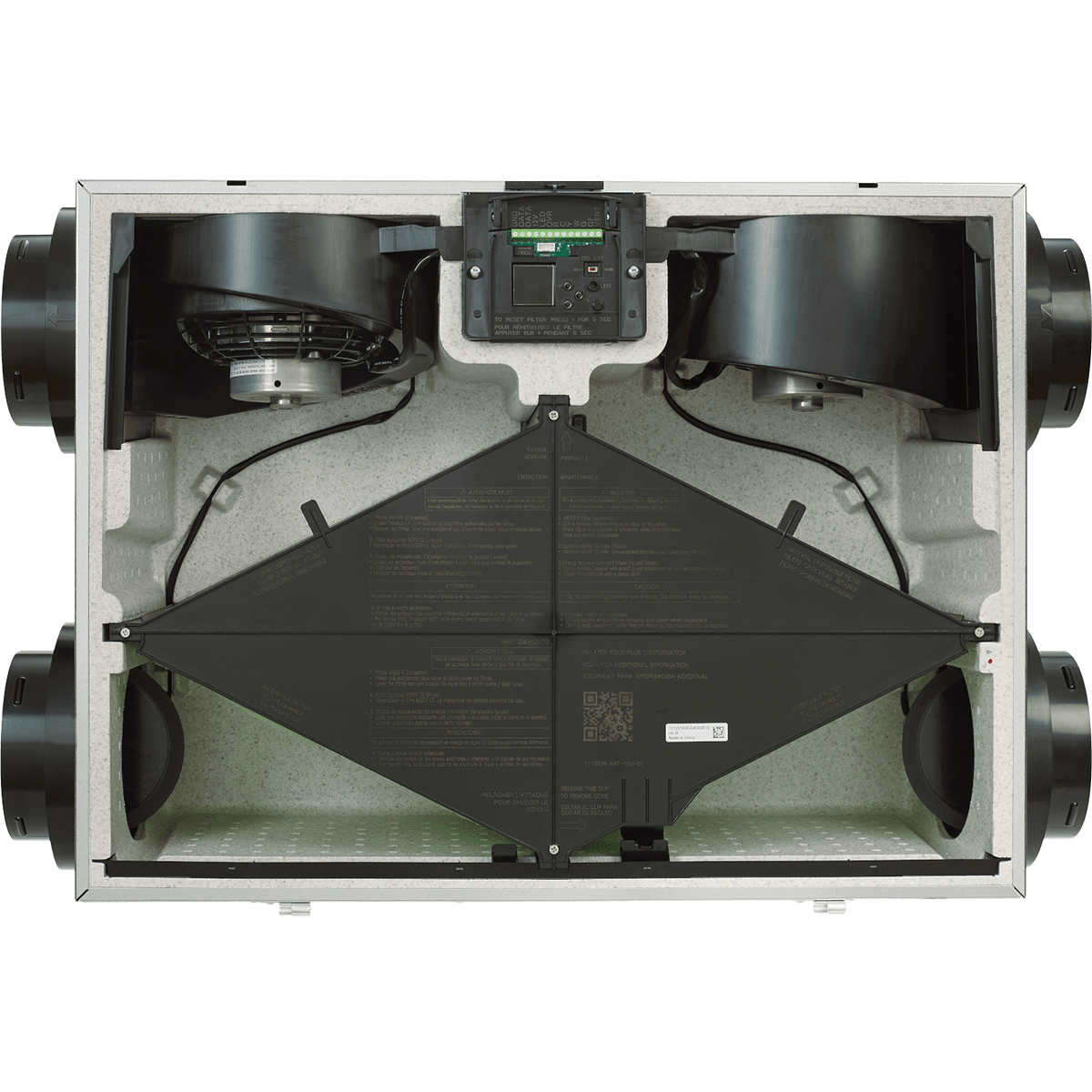 Broan ONE BLP150E75 Energy Recovery Ventilator Hardwired - Inside 2