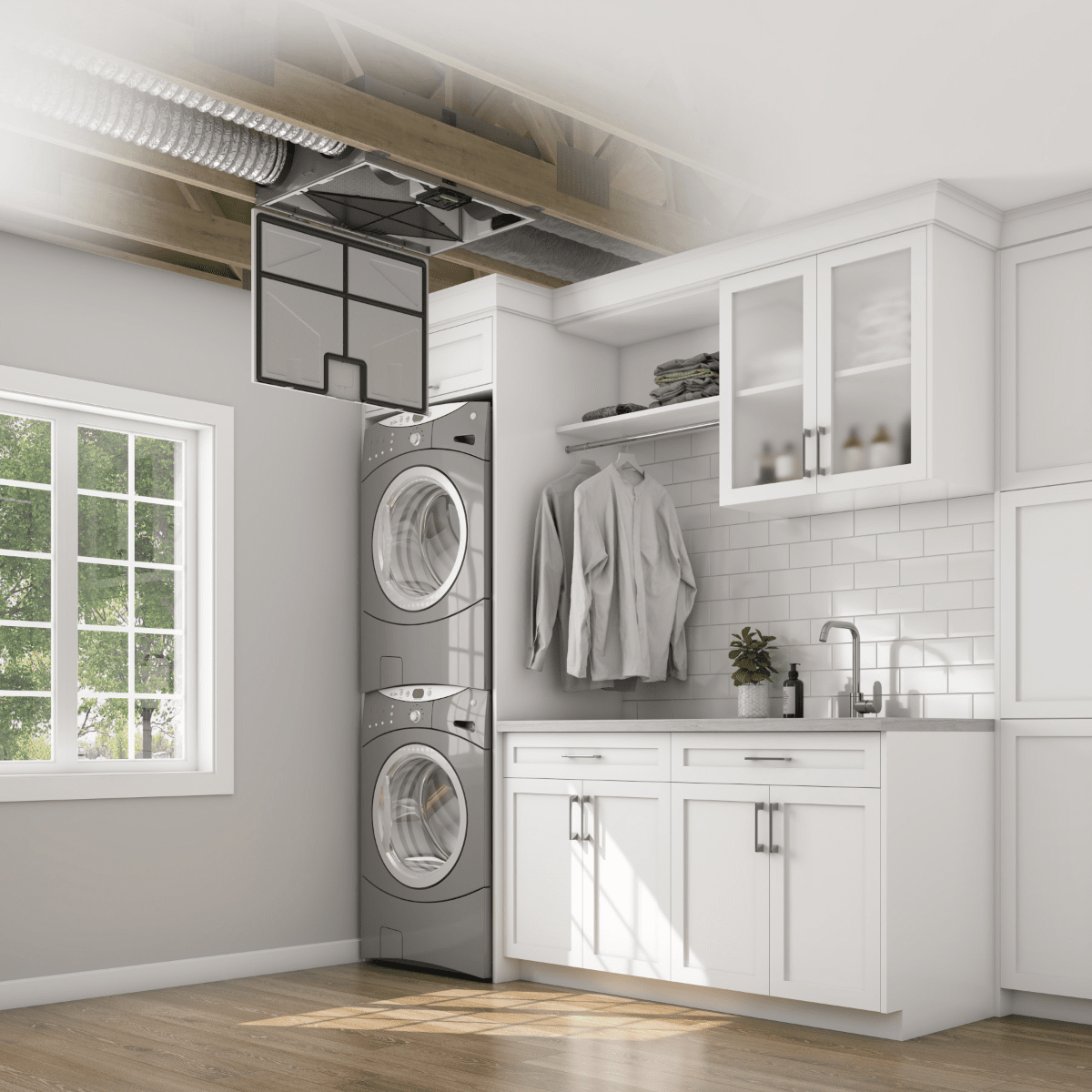 Broan ONE BLP150E75 Energy Recovery Ventilator Hardwired Interior Ready - Lifestyle 2