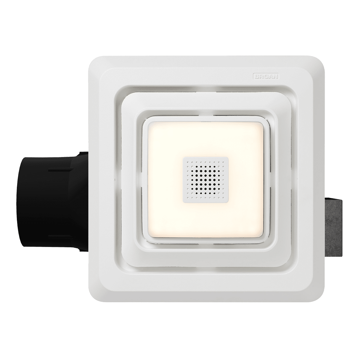 Broan Roomside Series BEL7A Bathroom Exhaust Fan with Light - Angle