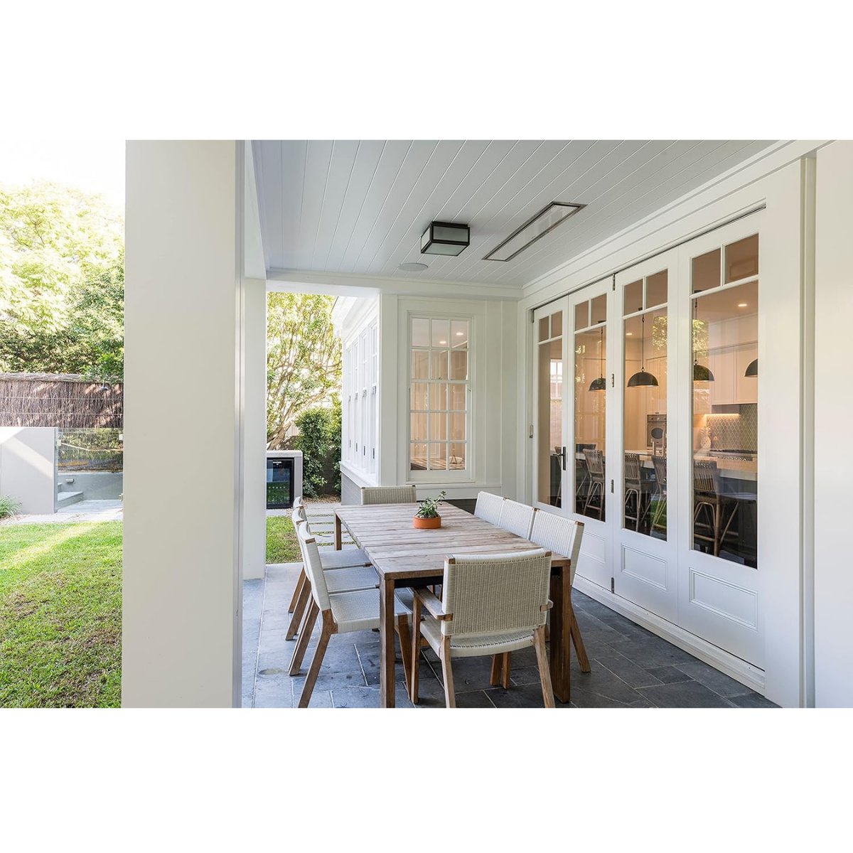 Bromic Platinum Smart-Heat 2300W Electric Outdoor Heater White - Lifestyle 2